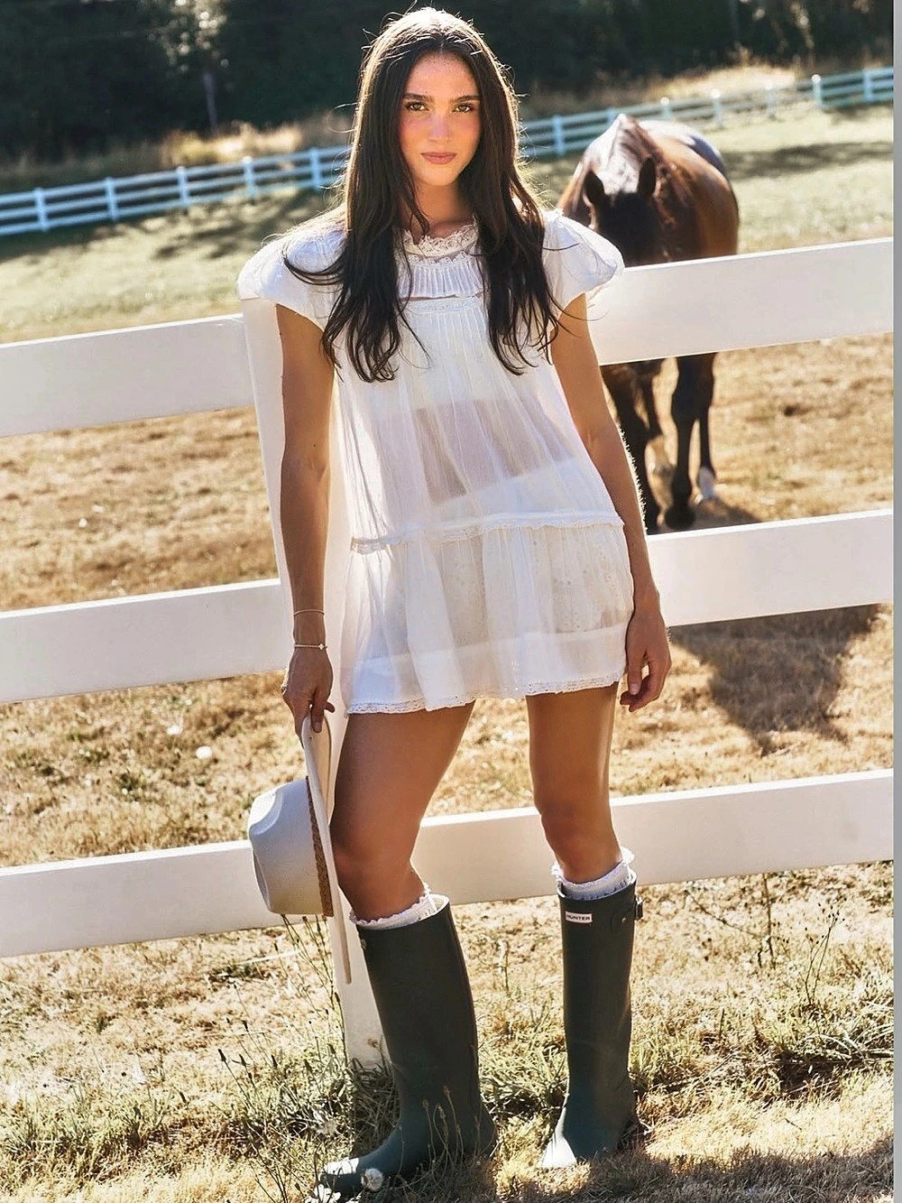 Free People Care Free Sun Mini Dress White
